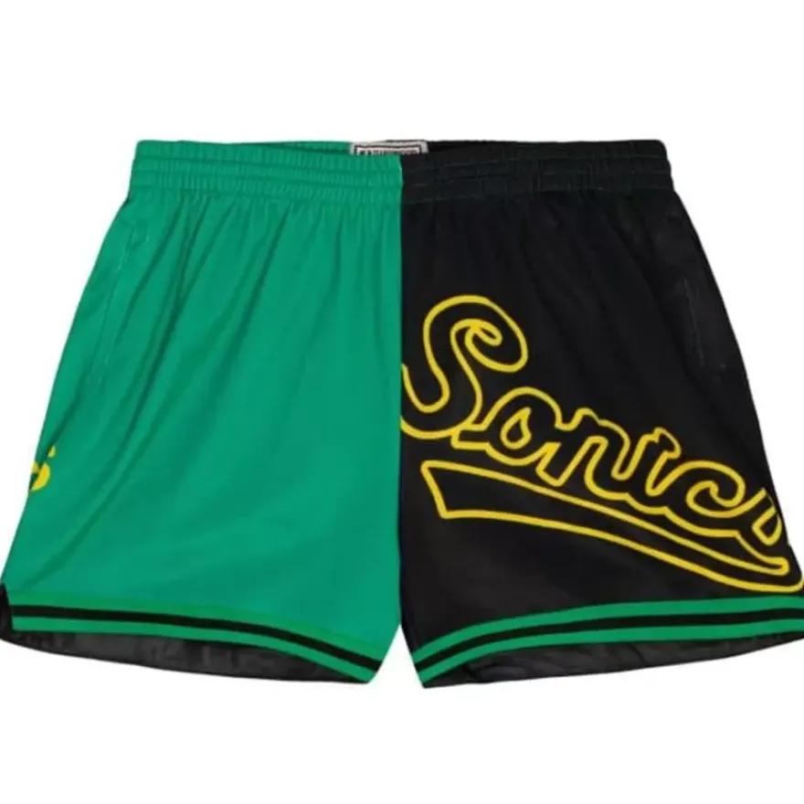 Mitchell & Ness Shorts-Womens Big Face Shorts 5.0 Seattle Supersonics
