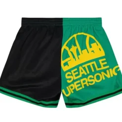 Mitchell & Ness Shorts-Womens Big Face Shorts 5.0 Seattle Supersonics
