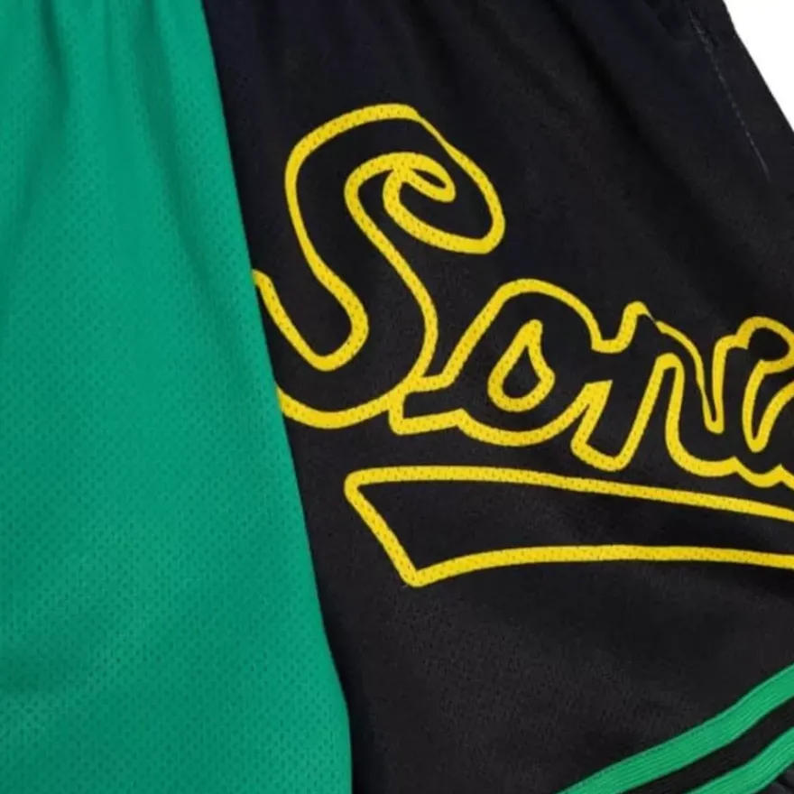 Mitchell & Ness Shorts-Womens Big Face Shorts 5.0 Seattle Supersonics