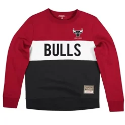 Mitchell & Ness Hoodies & Sweatshirts-Women'S Color Block Crew 2.0 Chicago Bulls