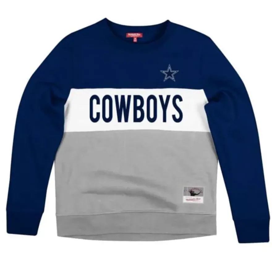 Mitchell & Ness Hoodies & Sweatshirts-Women'S Color Block Crew 2.0 Dallas Cowboys