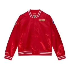 Mitchell & Ness Jackets & Outerwear-Womens Lightweight Satin Jacket San Francisco 49Ers