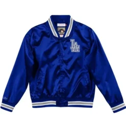 Mitchell & Ness Jackets & Outerwear-Women'S Lightweight Satin Jacket Los Angeles Dodgers
