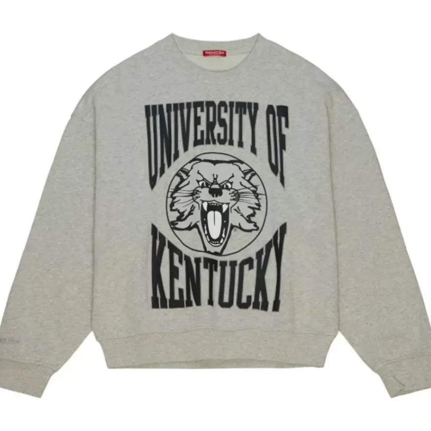 Mitchell & Ness Hoodies & Sweatshirts-Women'S Logo Lightweight Crew 3.0 University Of Kentucky
