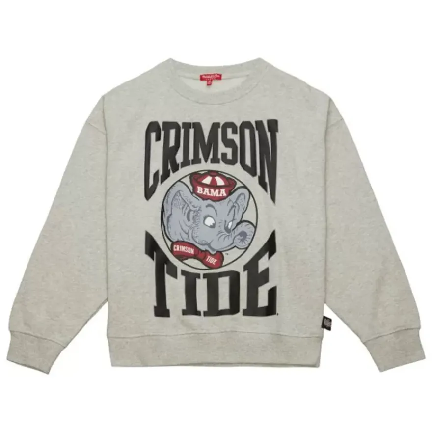 Mitchell & Ness Hoodies & Sweatshirts-Women'S Logo Lightweight Crew 3.0 University Of Alabama