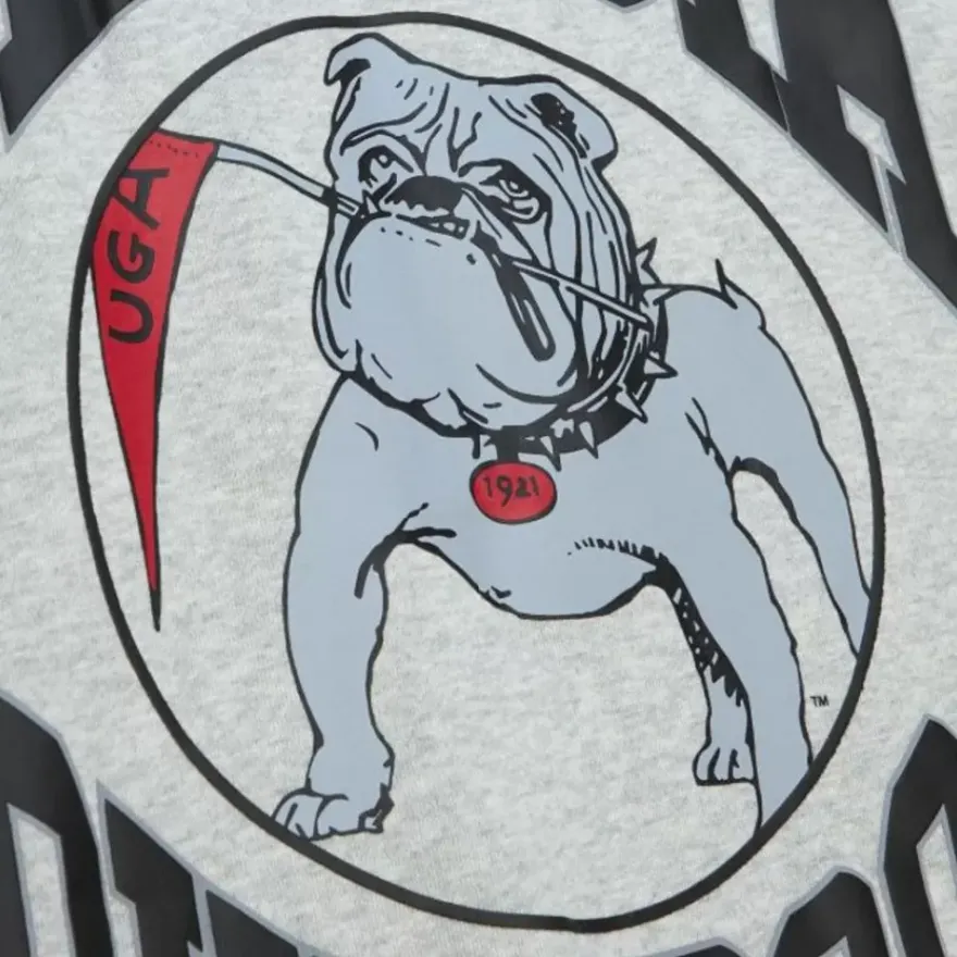 Mitchell & Ness Hoodies & Sweatshirts-Women'S Logo Lightweight Crew 3.0 University Of Georgia