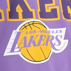 Mitchell & Ness Hoodies & Sweatshirts-Womens Logo Lightweight Fleece Los Angeles Lakers