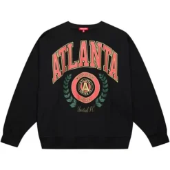 Mitchell & Ness Hoodies & Sweatshirts-Womens Logo Lt Crew 2.0 Atlanta United Fc