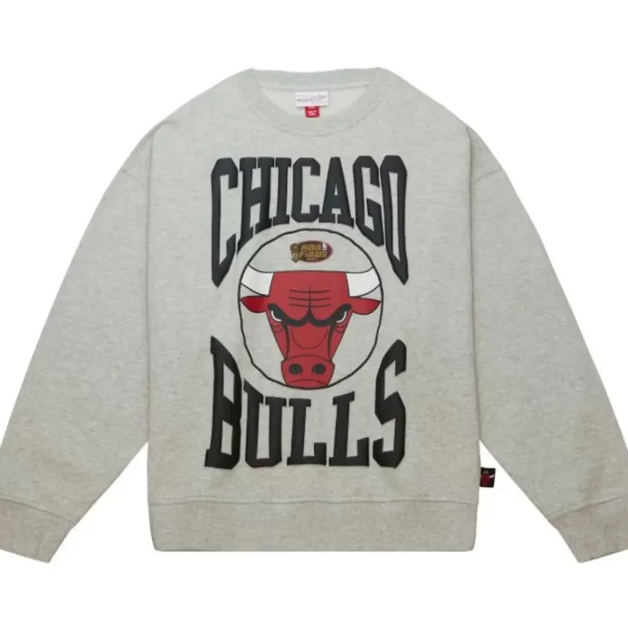 Mitchell & Ness Hoodies & Sweatshirts-Women'S Logo Lt Crew 3.0 Chicago Bulls