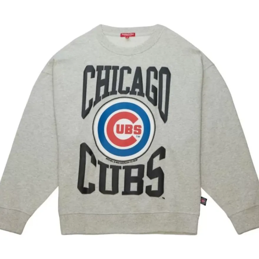 Mitchell & Ness Hoodies & Sweatshirts-Women'S Logo Lt Crew 3.0 Chicago Cubs