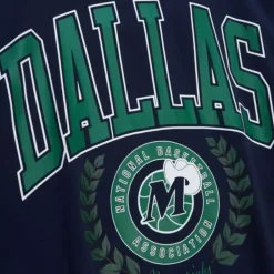 Mitchell & Ness Hoodies & Sweatshirts-Womens Logo Lt Crew 2.0 Dallas Mavericks