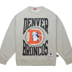 Mitchell & Ness Hoodies & Sweatshirts-Women'S Logo Lt Crew 3.0 Denver Broncos