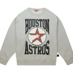 Mitchell & Ness Hoodies & Sweatshirts-Women'S Logo Lt Crew 3.0 Houston Astros