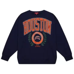 Mitchell & Ness Hoodies & Sweatshirts-Womens Logo Lt Crew 2.0 Houston Astros