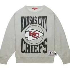 Mitchell & Ness Hoodies & Sweatshirts-Women'S Logo Lt Crew 3.0 Kansas City Chiefs