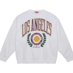 Mitchell & Ness Hoodies & Sweatshirts-Womens Logo Lt Crew 2.0 Los Angeles Lakers