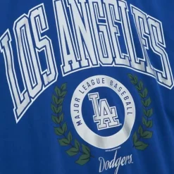 Mitchell & Ness Hoodies & Sweatshirts-Womens Logo Lt Crew 2.0 Los Angeles Dodgers