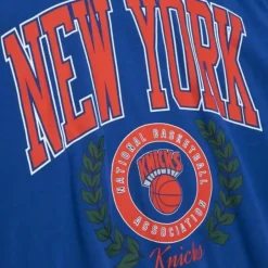 Mitchell & Ness Hoodies & Sweatshirts-Womens Logo Lt Crew 2.0 New York Knicks