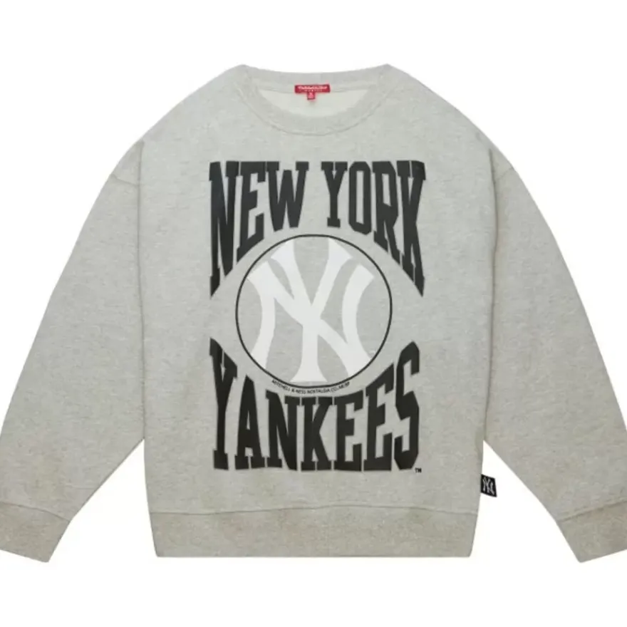 Mitchell & Ness Hoodies & Sweatshirts-Women'S Logo Lt Crew 3.0 New York Yankees