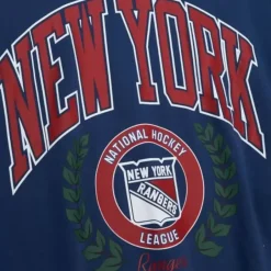 Mitchell & Ness Hoodies & Sweatshirts-Womens Logo Lt Crew 2.0 New York Rangers