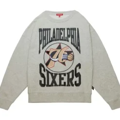 Mitchell & Ness Hoodies & Sweatshirts-Women'S Logo Lt Crew 3.0 Philadelphia 76Ers