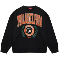 Mitchell & Ness Hoodies & Sweatshirts-Womens Logo Lt Crew 2.0 Philadelphia Flyers