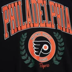 Mitchell & Ness Hoodies & Sweatshirts-Womens Logo Lt Crew 2.0 Philadelphia Flyers
