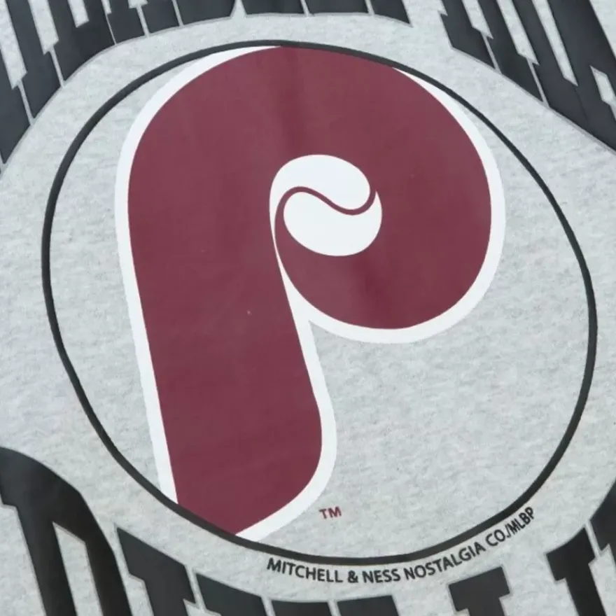 Mitchell & Ness Hoodies & Sweatshirts-Women'S Logo Lt Crew 3.0 Philadelphia Phillies
