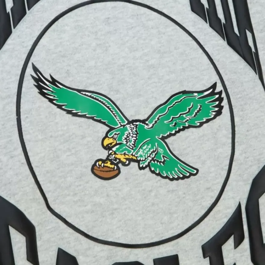 Mitchell & Ness Hoodies & Sweatshirts-Women'S Logo Lt Crew 3.0 Philadelphia Eagles