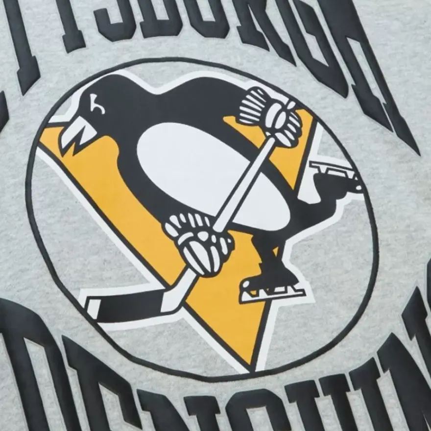 Mitchell & Ness Hoodies & Sweatshirts-Women'S Logo Lt Crew 3.0 Pittsburgh Penguins