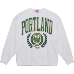 Mitchell & Ness Hoodies & Sweatshirts-Womens Logo Lt Crew 2.0 Portland Timbers