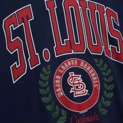 Mitchell & Ness Hoodies & Sweatshirts-Womens Logo Lt Crew 2.0 St. Louis Cardinals