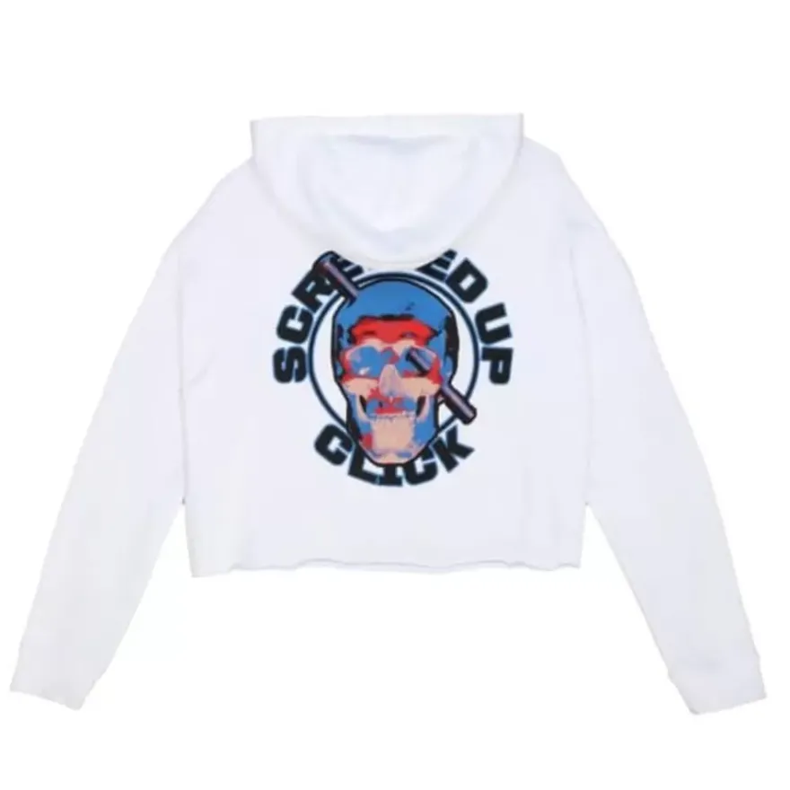 Mitchell & Ness T-Shirts & Tops-Womens M&N X Dj Screw Screwville Crop Pullover