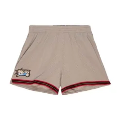 Mitchell & Ness Shorts-Womens Mushroom Shorts Philadelphia 76Ers