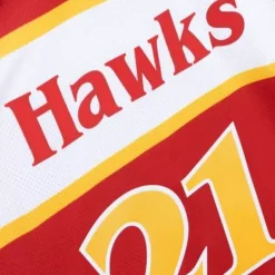 Mitchell & Ness T-Shirts & Tops-Womens N&N Crop Tank Atlanta Hawks 1986 Dominique Wilkins