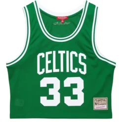 Mitchell & Ness T-Shirts & Tops-Womens N&N Crop Tank Boston Celtics 1985 Larry Bird
