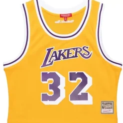 Mitchell & Ness T-Shirts & Tops-Womens N&N Crop Tank Los Angeles Lakers 1984 Magic Johnson