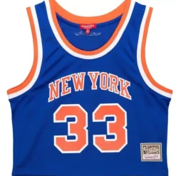 Mitchell & Ness T-Shirts & Tops-Womens N&N Crop Tank New York Knicks 1991 Patrick Ewing