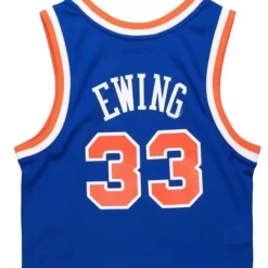Mitchell & Ness T-Shirts & Tops-Womens N&N Crop Tank New York Knicks 1991 Patrick Ewing