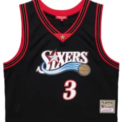 Mitchell & Ness T-Shirts & Tops-Womens N&N Crop Tank Philadelphia 76Ers 2000 Allen Iverson