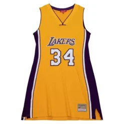 Mitchell & Ness T-Shirts & Tops-Womens N&N Jersey Dress Los Angeles Lakers 1999 Shaquille O'Neal