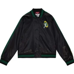 Mitchell & Ness Jackets & Outerwear-Women'S Raglan Satin Jacket Green Bay Packers