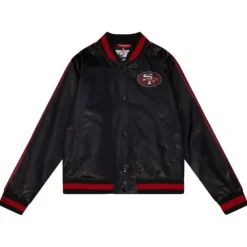 Mitchell & Ness Jackets & Outerwear-Women'S Raglan Satin Jacket San Francisco 49Ers