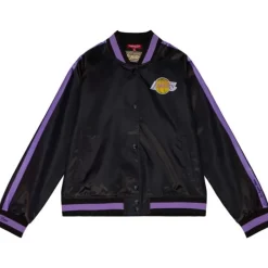 Mitchell & Ness Jackets & Outerwear-Women'S Raglan Satin Jacket Los Angeles Lakers