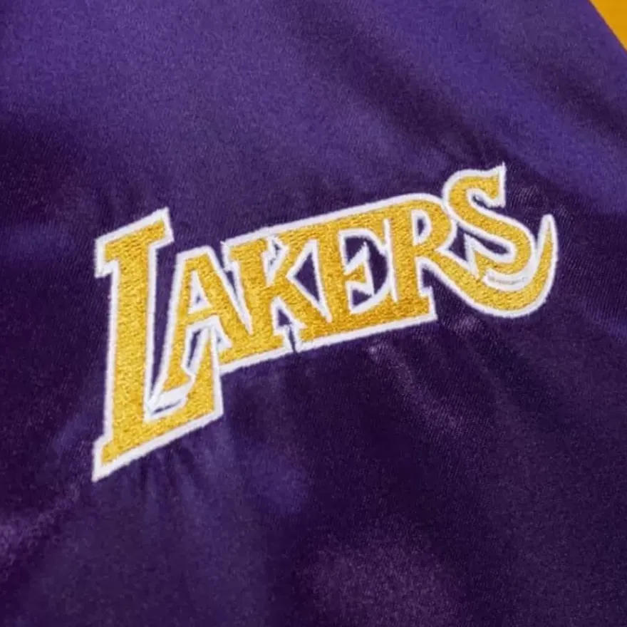 Mitchell & Ness Jackets & Outerwear-Womens Satin Jacket 2.0 Los Angeles Lakers