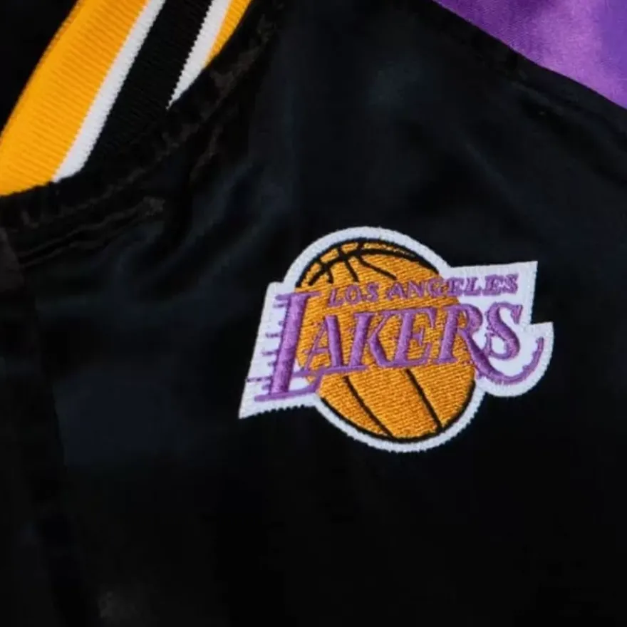 Mitchell & Ness Jackets & Outerwear-Womens Satin Jacket 2.0 Los Angeles Lakers