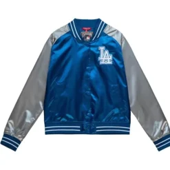 Mitchell & Ness Jackets & Outerwear-Womens Satin Jacket 2.0 Los Angeles Dodgers