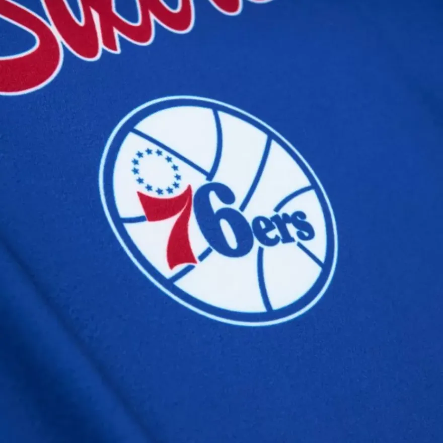 Mitchell & Ness T-Shirts & Tops-Women'S Ss Button Crop Philadelphia 76Ers