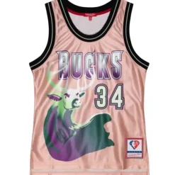 Mitchell & Ness Nba Swingman-Womens 75Th Anniversary Rose Gold Swingman Ray Allen Milwaukee Bucks 1996-97 Jersey
