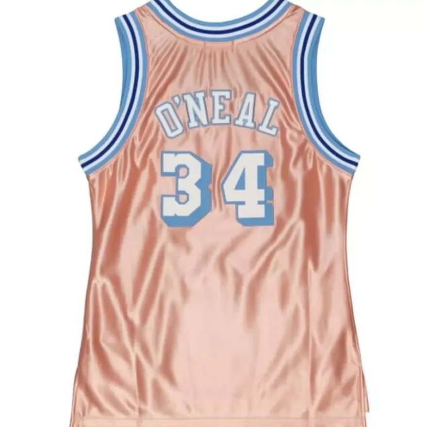 Mitchell & Ness Nba Swingman-Womens 75Th Anniversary Rose Gold Swingman Shaquille O'Neal Los Angeles Lakers 1996-97 Jersey